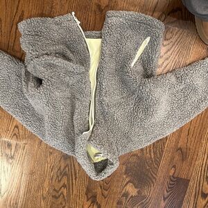 Sandy Liang Gray Sherpa Jacket